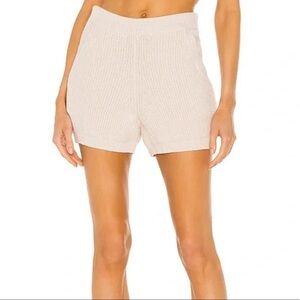 REVOLVE Weekend Stories Hilary Knit Shorts in Natural